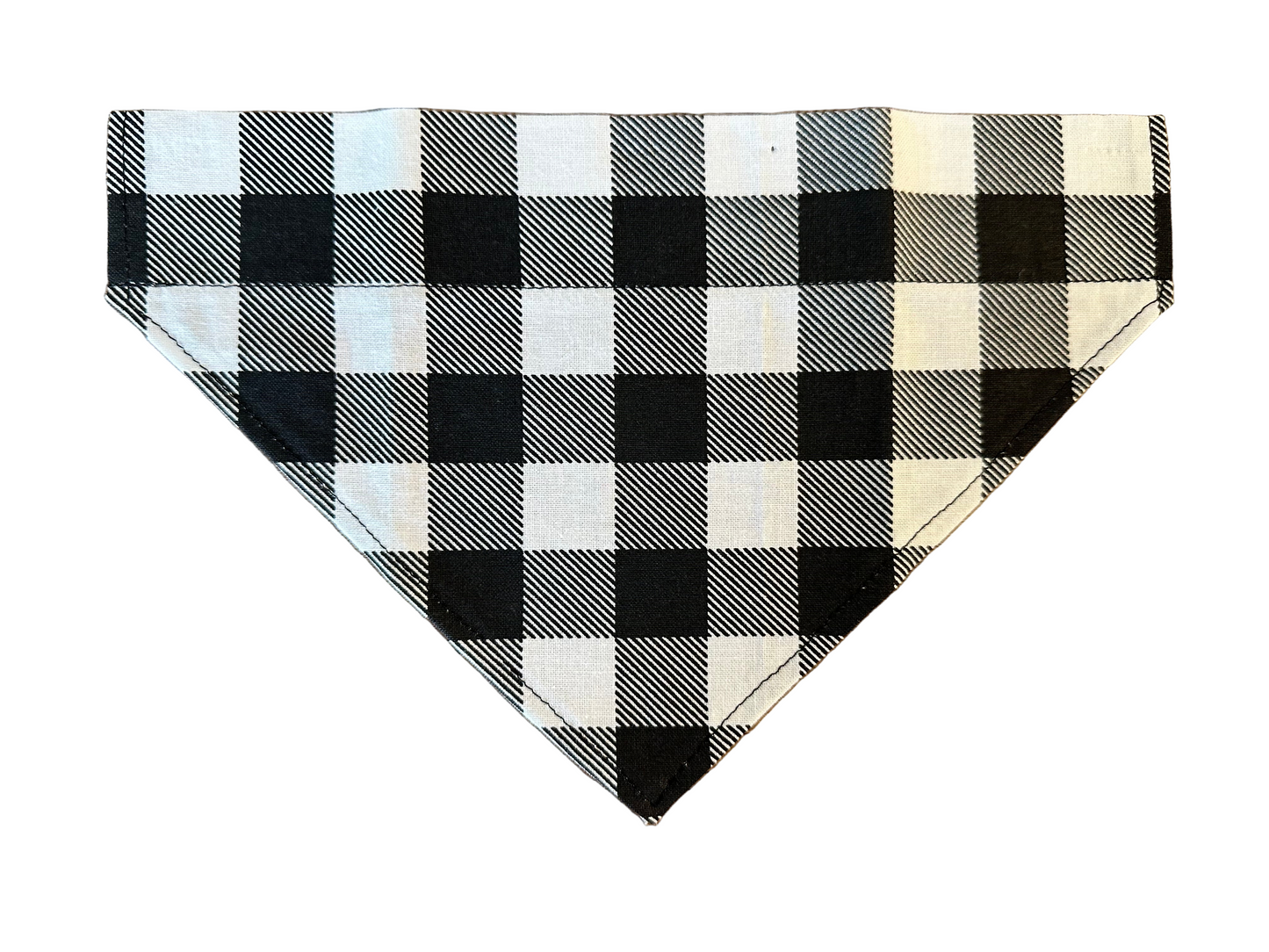 Plaid | White + Black | Bandana