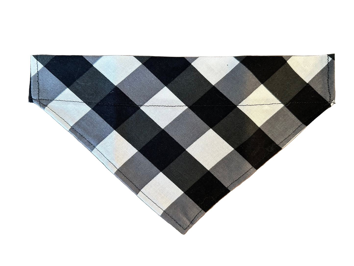 Plaid | Black + White | Bandana