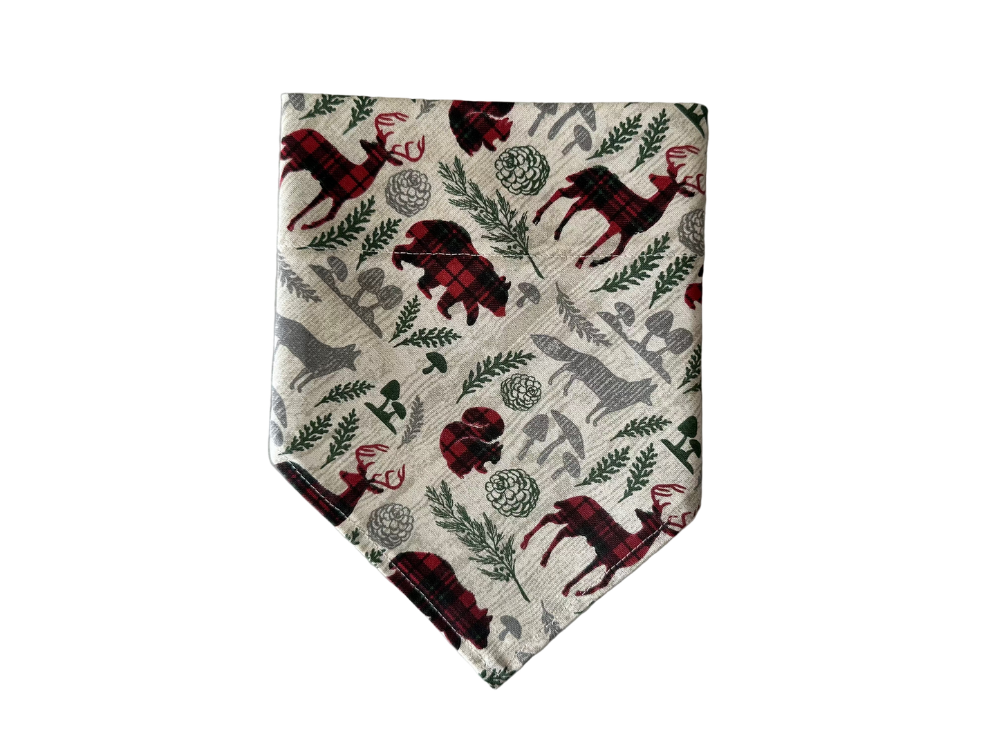Plaid | Woodland Creatures | Bandana