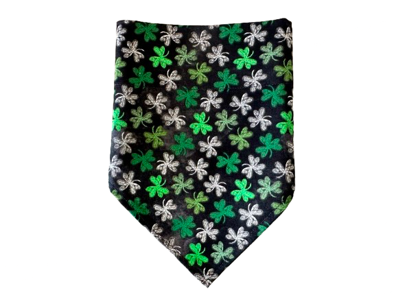Shamrocks | Black | Bandana