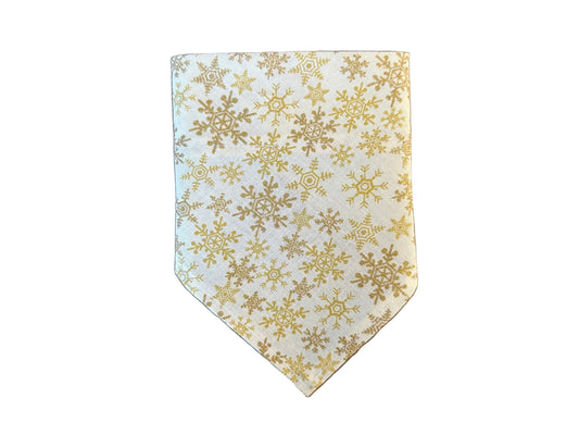 Snowflakes | Gold | Bandana