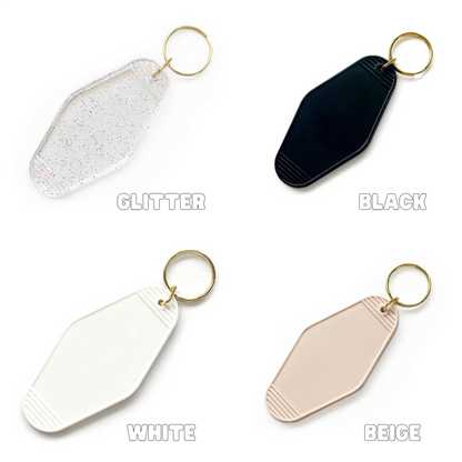 Personalized Motel Keychain