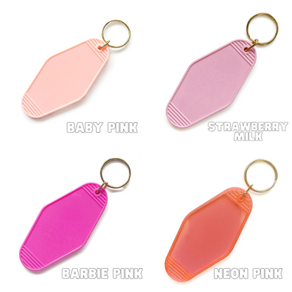 Personalized Motel Keychain