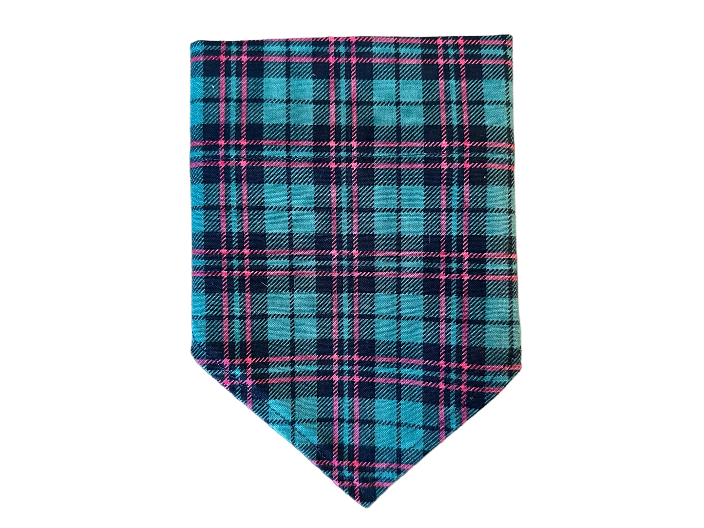 Plaid | Green, Red + Black | Bandana