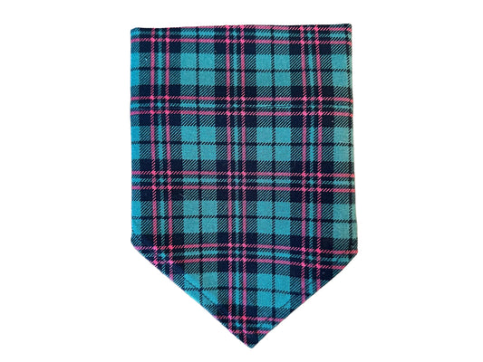Plaid | Green, Red + Black | Bandana