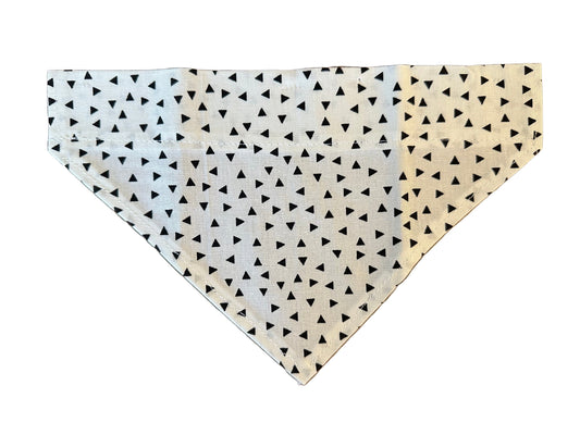 Triangles | White + Black | Bandana