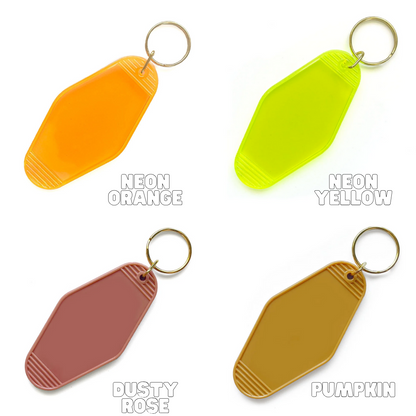 Personalized Motel Keychain