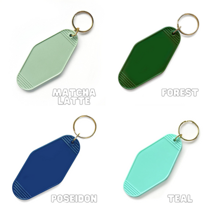 Personalized Motel Keychain