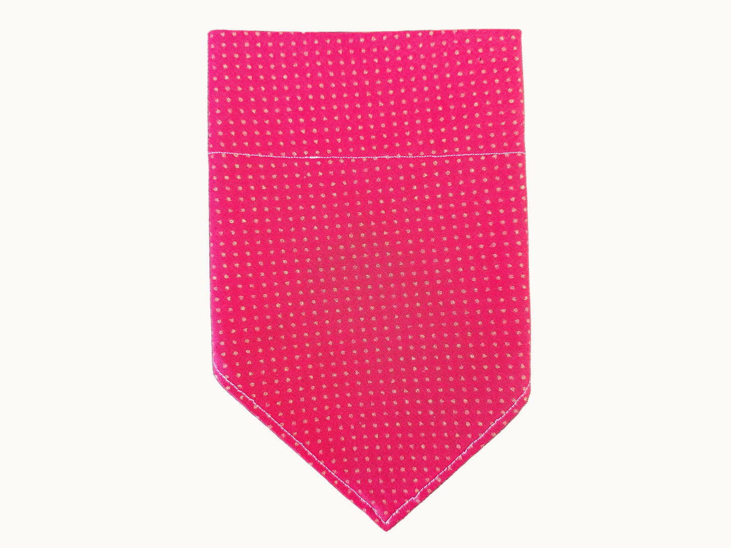 Polka Dot | Red + Gold | Bandana