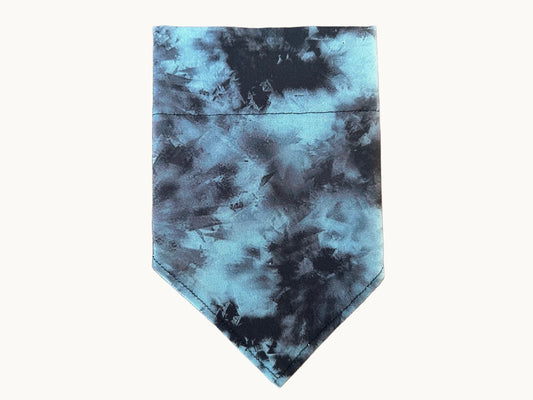 Tie Dye | Blue + Black | Bandana