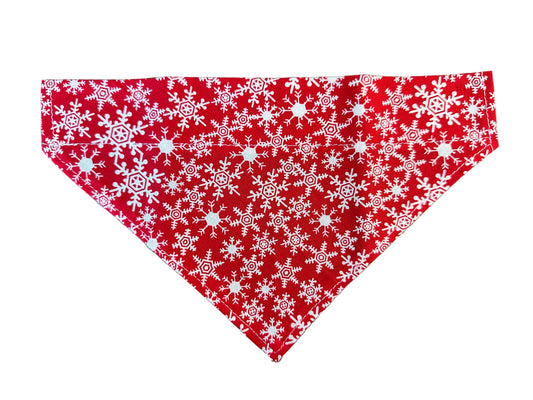 Snowflakes | Red | Bandana