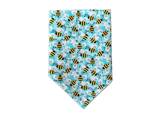 Bees | Light Blue | Bandana