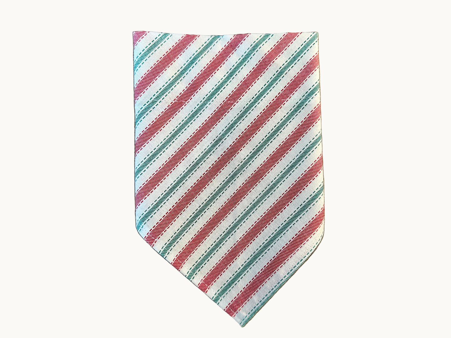 Stripes | Red + Green | Bandana