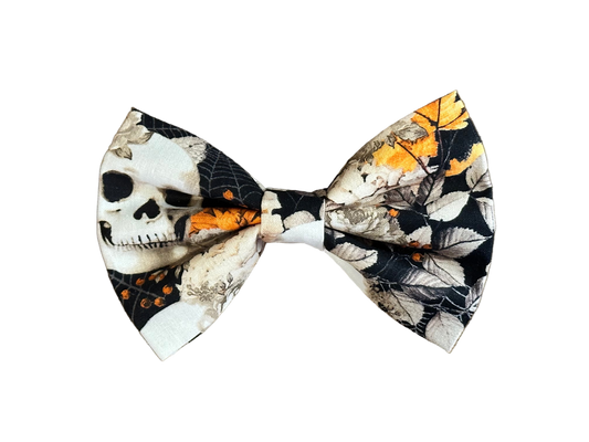 Floral Skulls | Black | Bow Tie