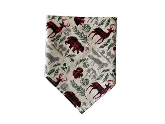 Plaid | Woodland Creatures | Bandana