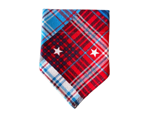 Plaid + Stars | Bandana