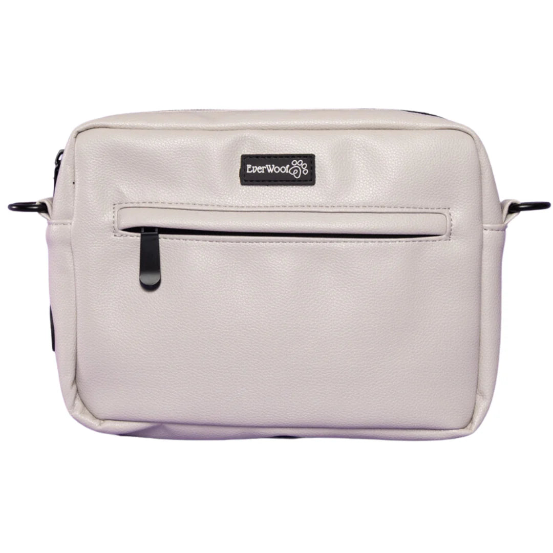 Faux Leather Grey + Choice of Strap | Dog Walking Bag