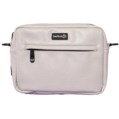 Faux Leather Grey + Choice of Strap | Dog Walking Bag