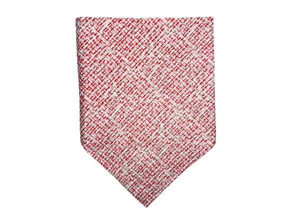 Crosshatch | Red + White | Bandana