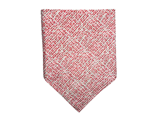 Crosshatch | Red + White | Bandana