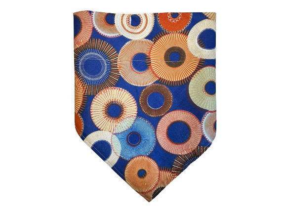 Circles | Orange + Blue | Bandana