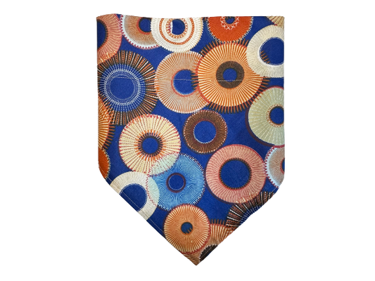 Circles | Orange + Blue | Bandana