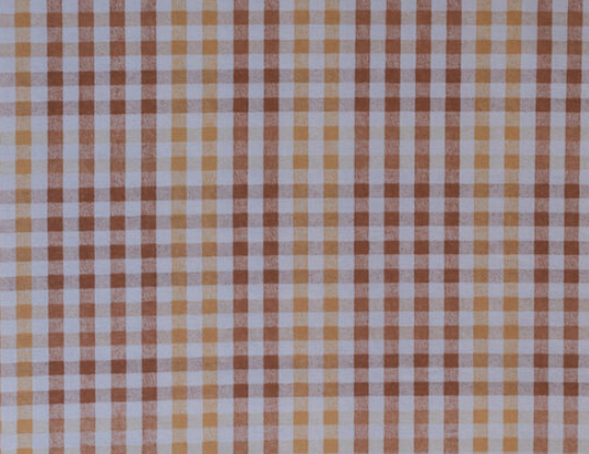 Gingham | Orange + Brown