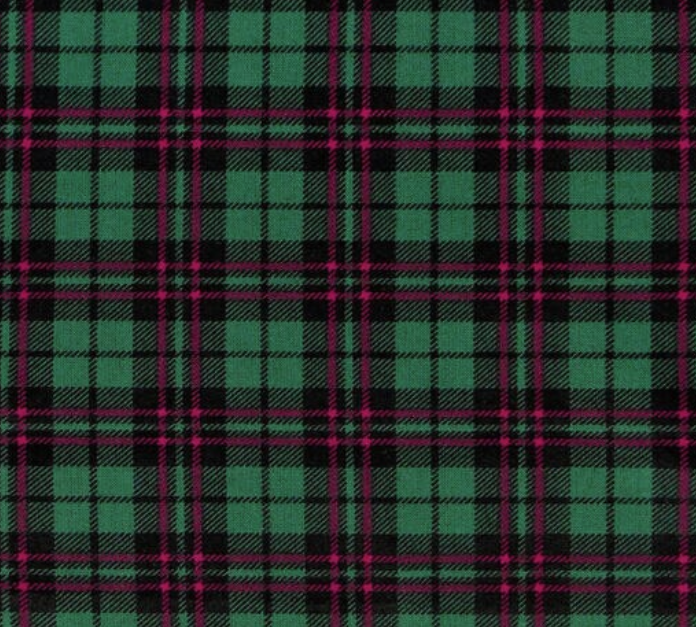 Plaid | Green, Red + Black