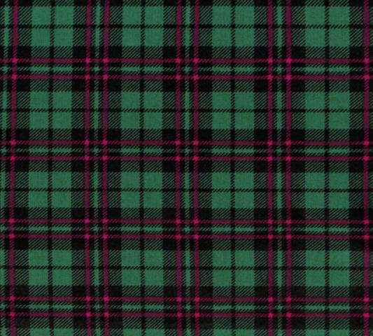 Plaid | Green, Red + Black